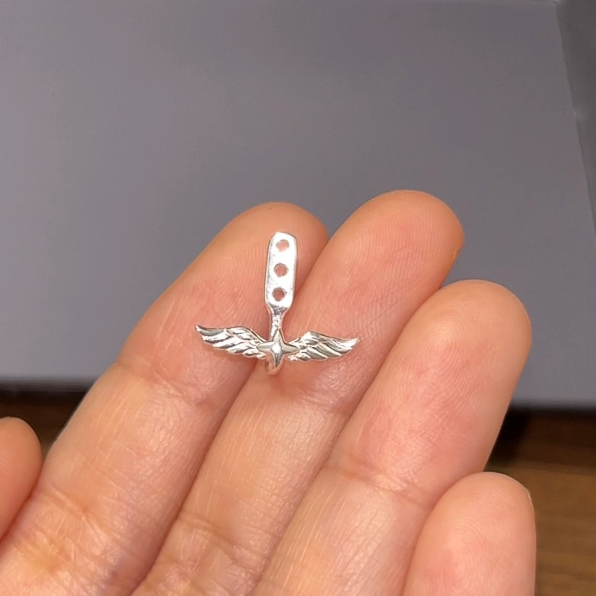 Robin Inspired S925 Silver Angel Wing Earrings