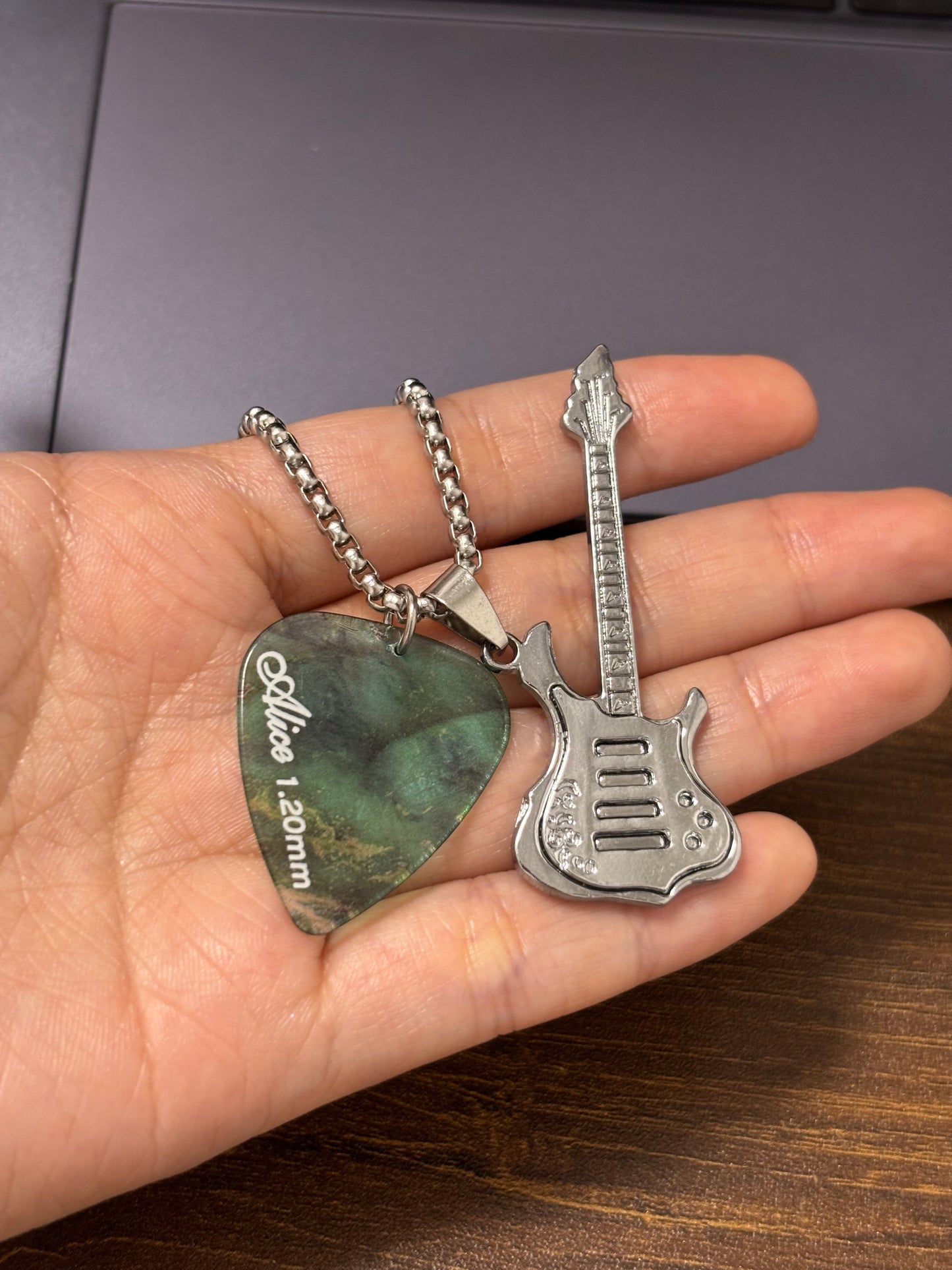 Alice Guitar Pick Necklaces