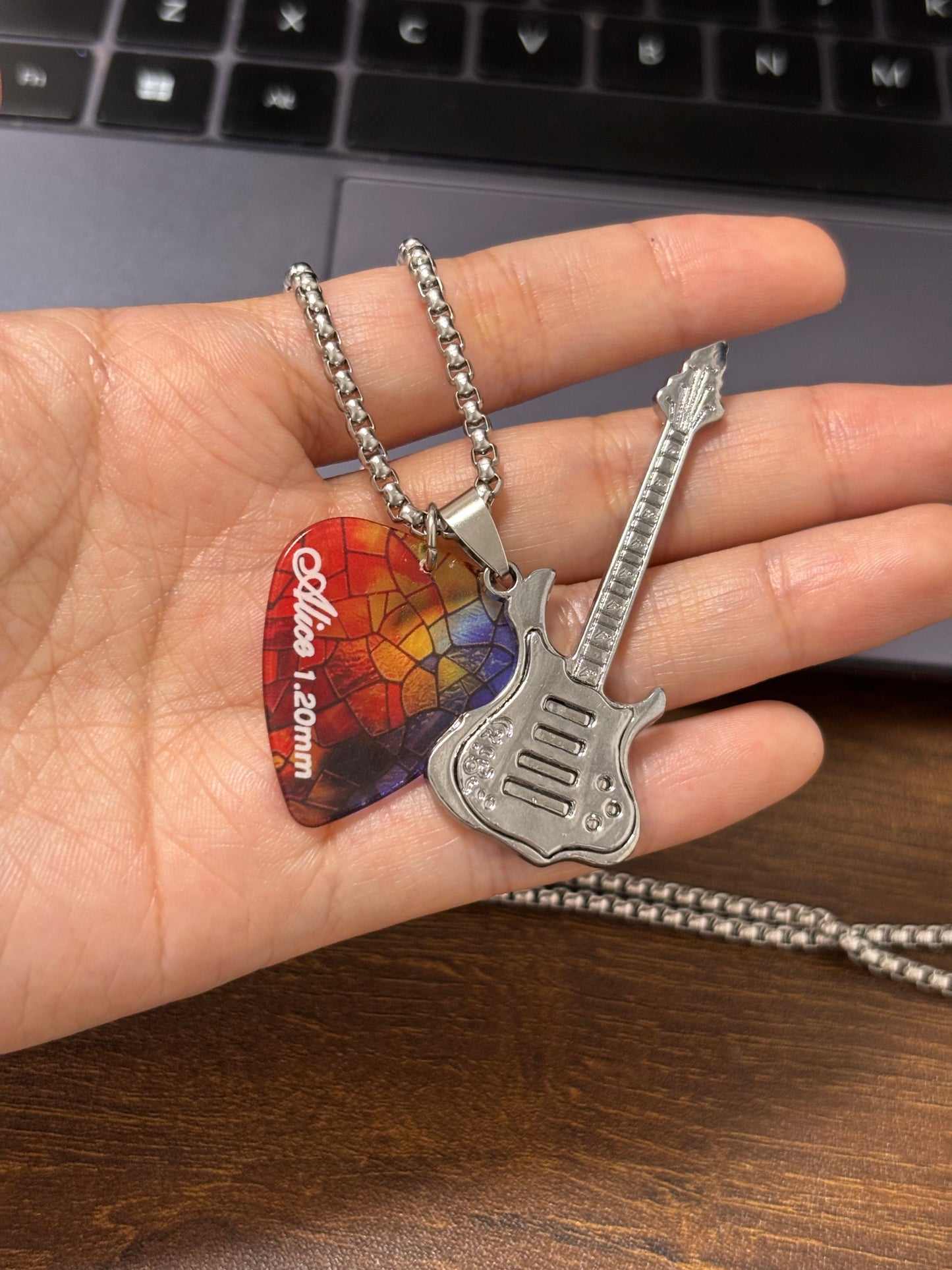 Alice Guitar Pick Necklaces