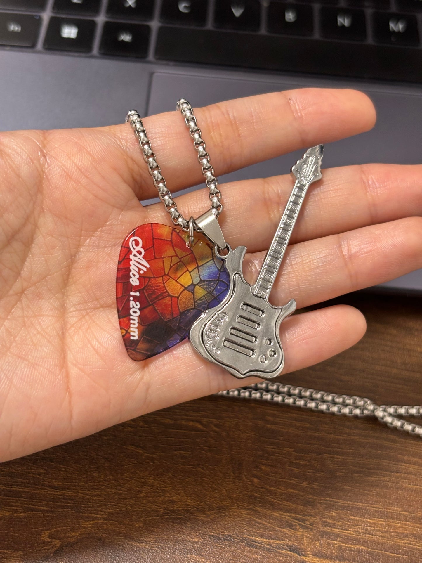 Alice Guitar Pick Necklaces