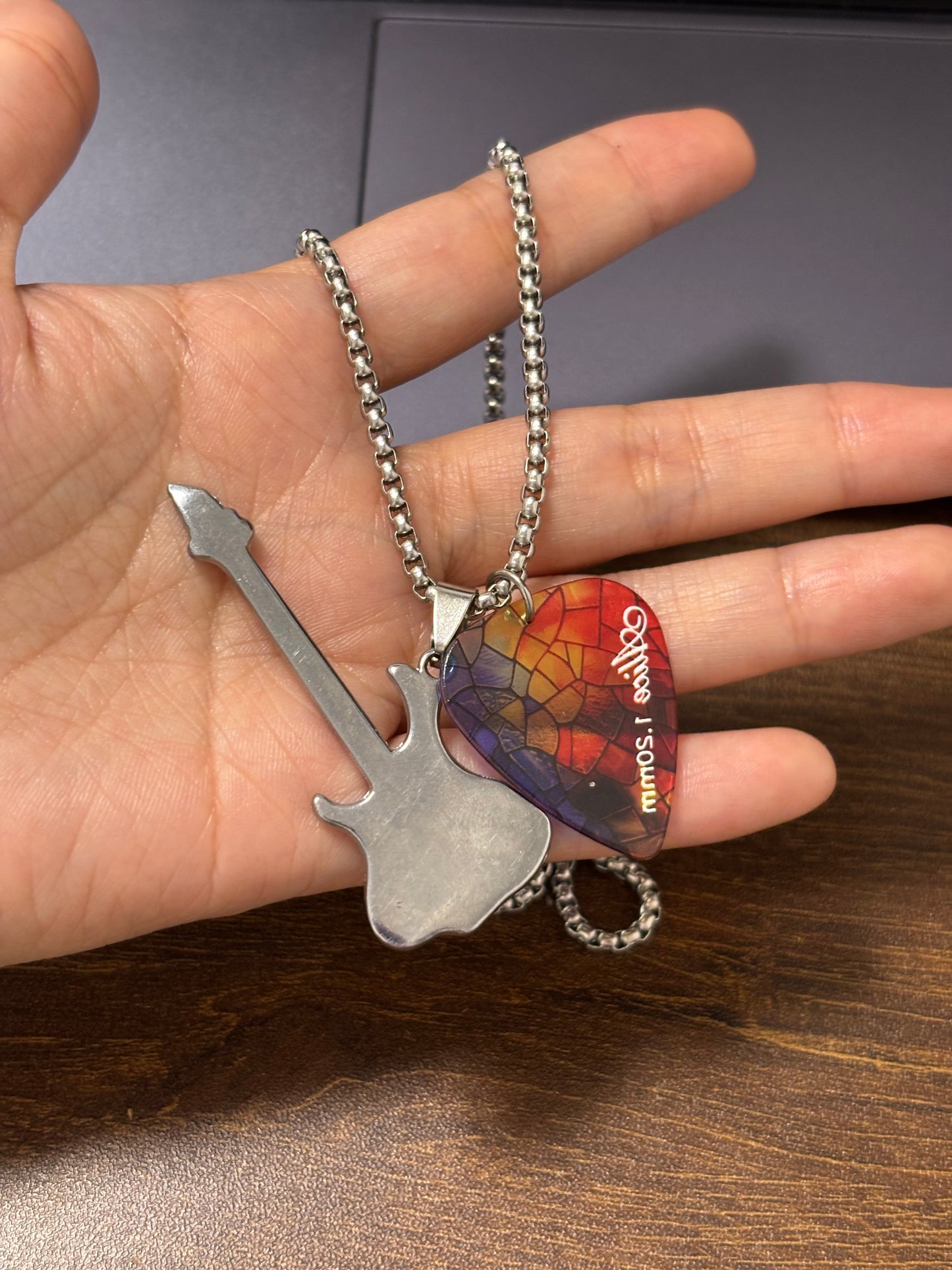 Alice Guitar Pick Necklaces