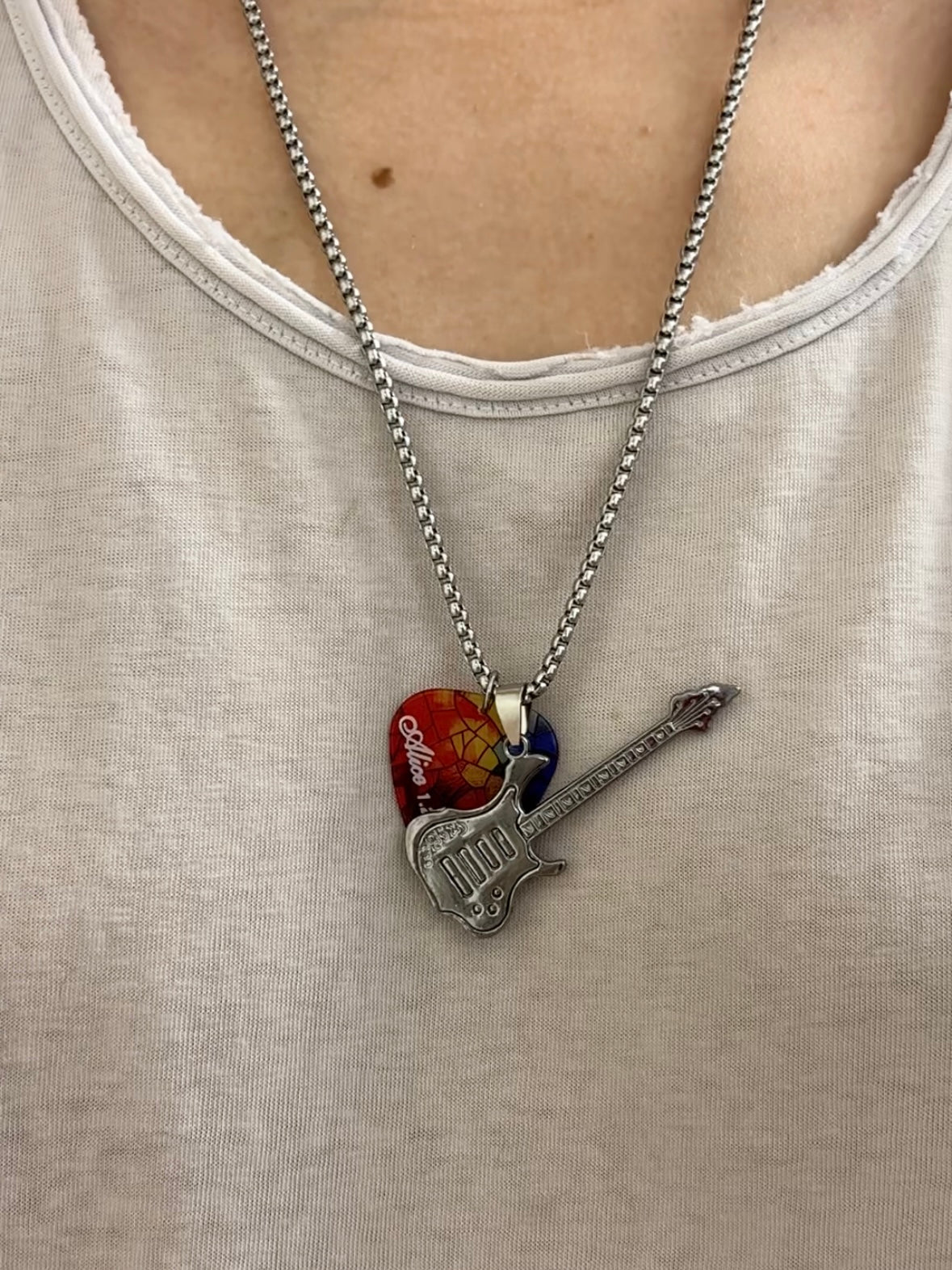 Alice Guitar Pick Necklaces