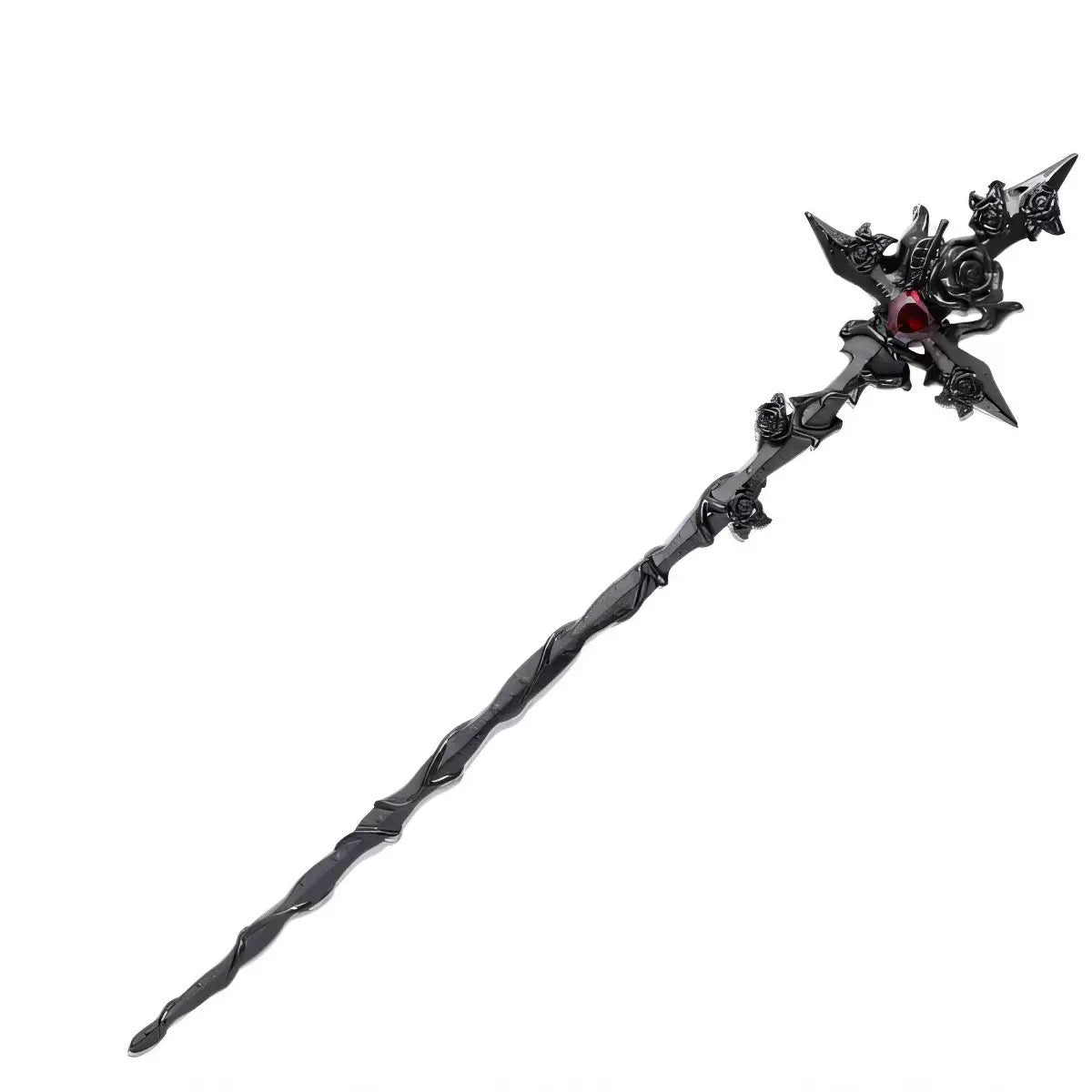 Unisex Goth Thorn Rose Cross Hairpin