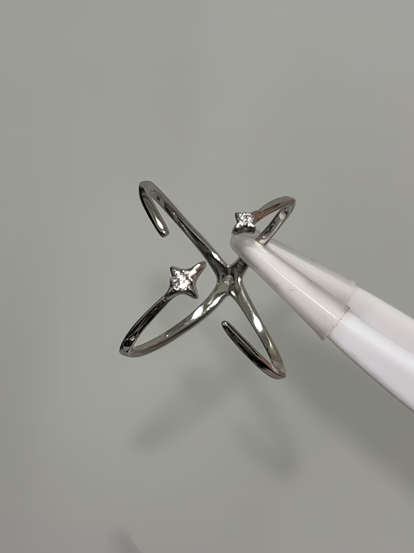 S925 Silver Star Reversible Ring