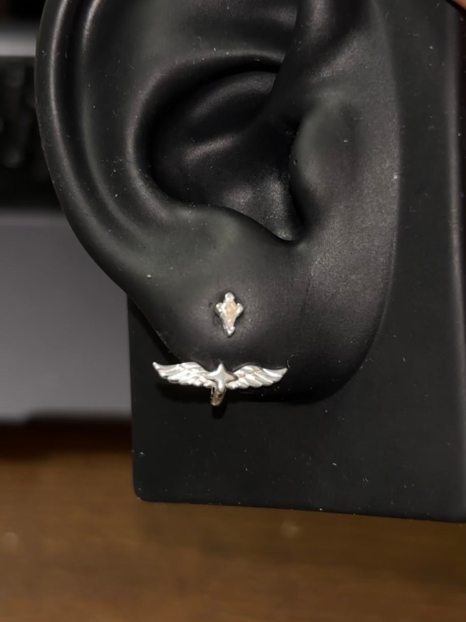 Sunday Ronbin Inspired Angel Wing Ear Cuff