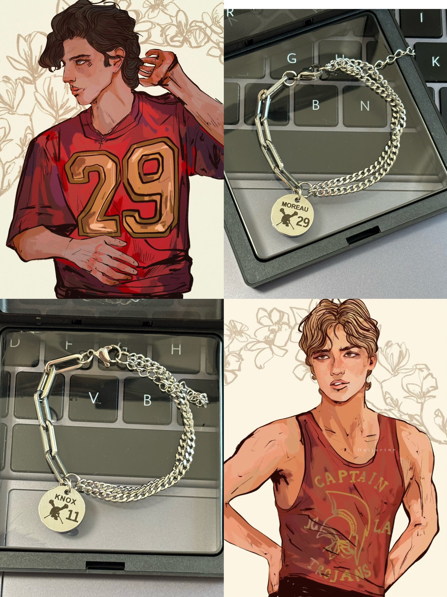 The Sunshine Court Jean Moreau & Jeremy Knox Couple Bracelets