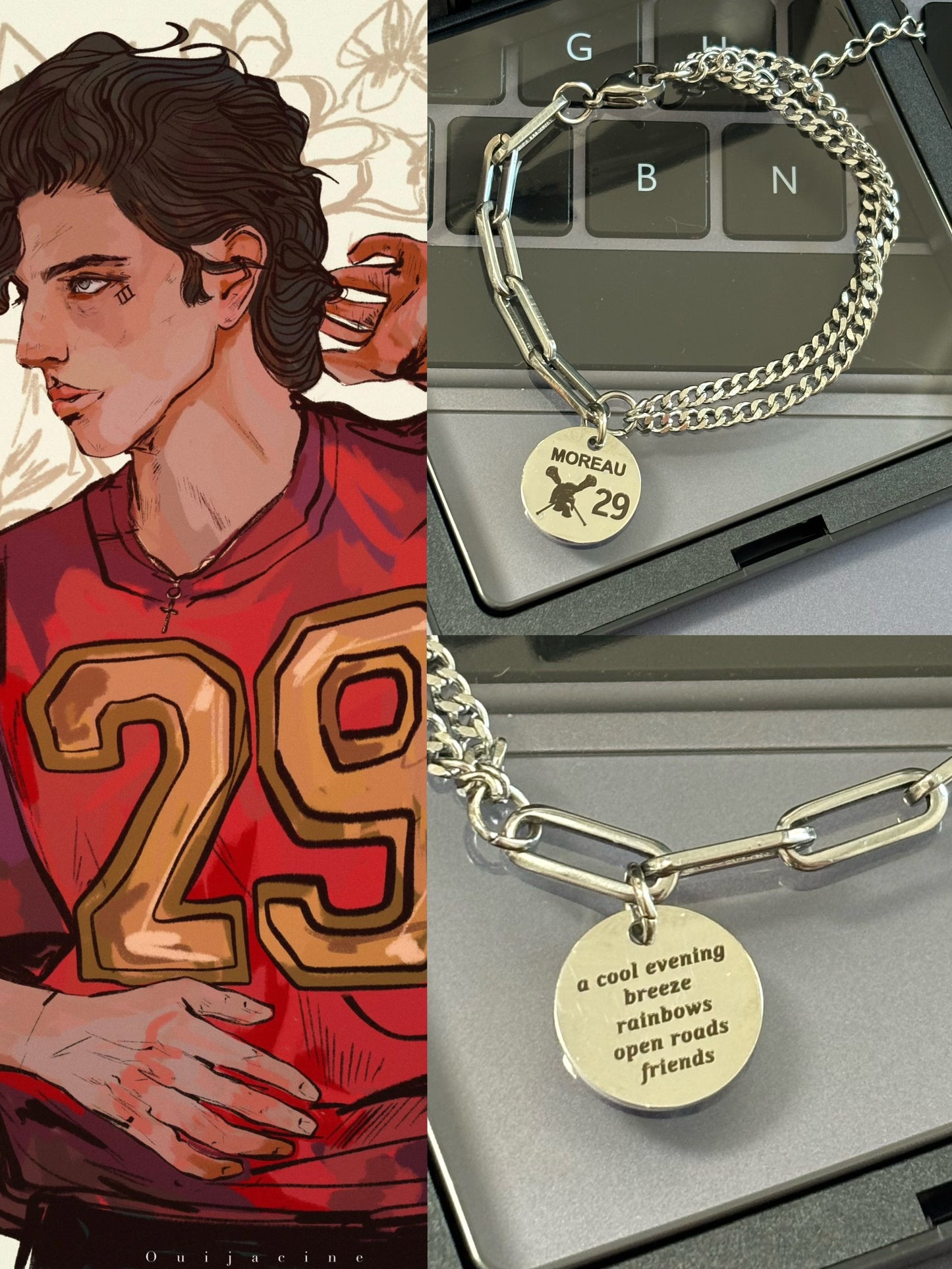 The Sunshine Court Jean Moreau & Jeremy Knox Couple Bracelets