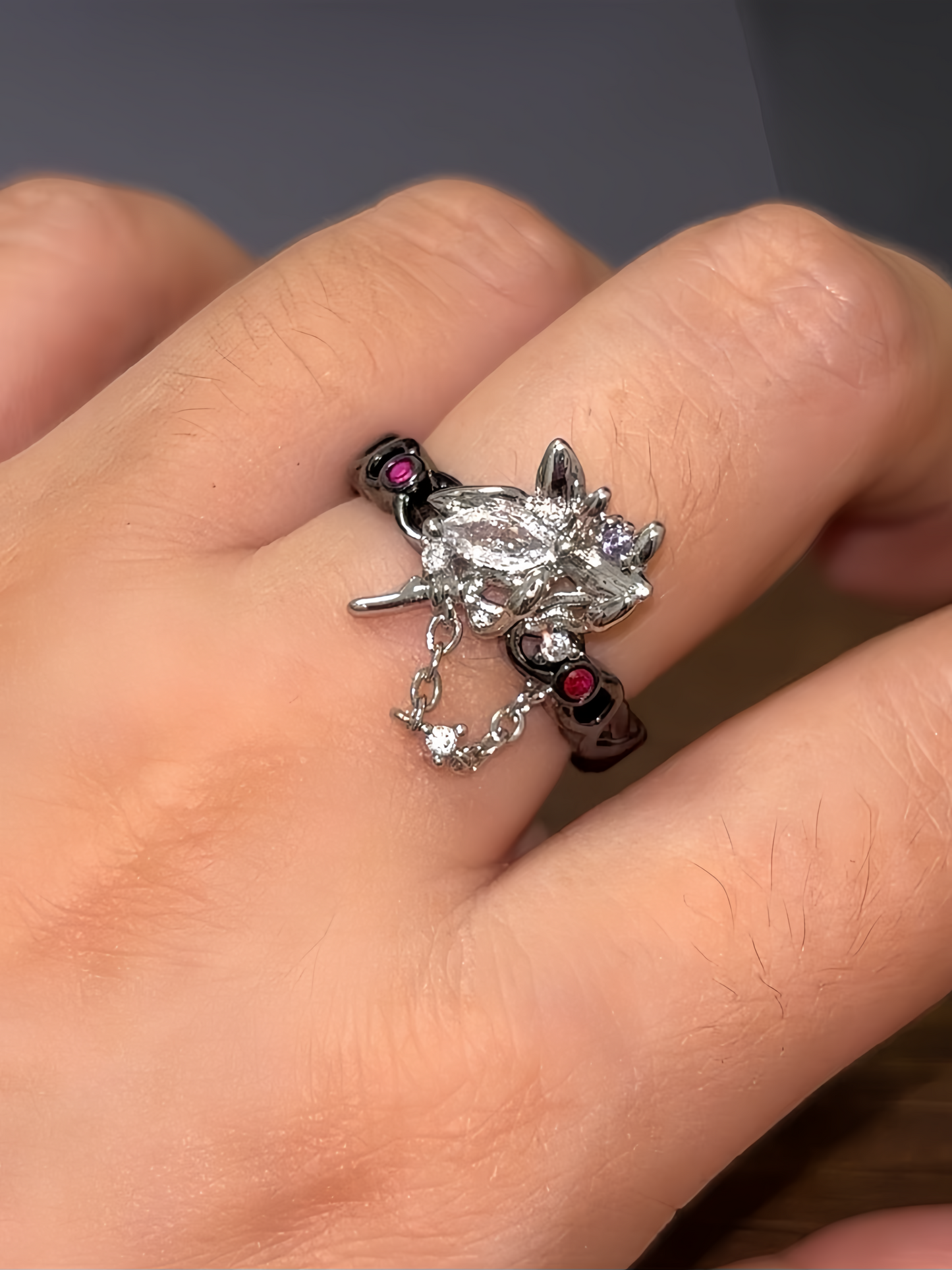 Ying Xing /Blade Inspired Magnolia Flower Ring