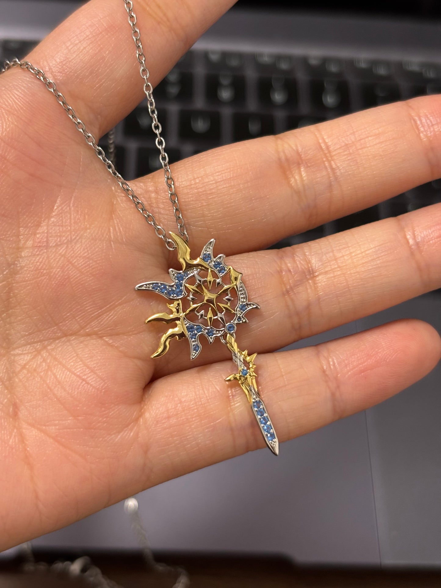 HSR Phainon Rhinestone Copper Necklace