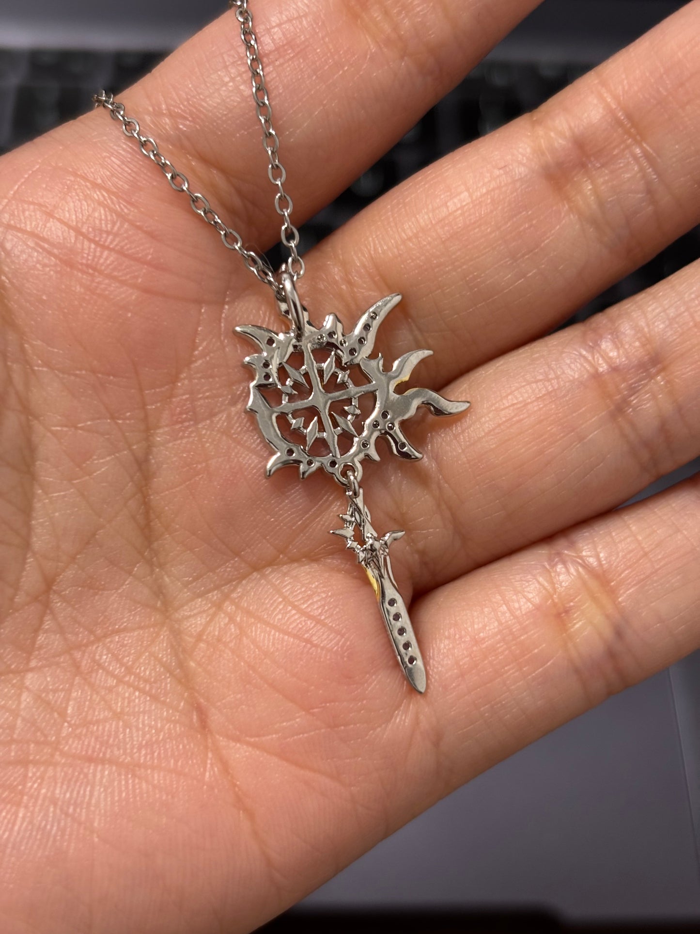 HSR Phainon Rhinestone Copper Necklace