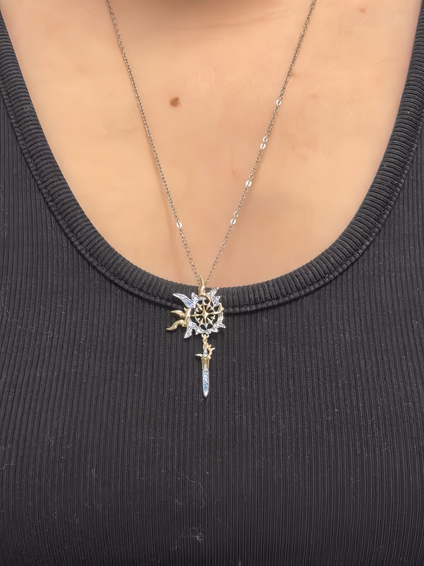 HSR Phainon Rhinestone Copper Necklace