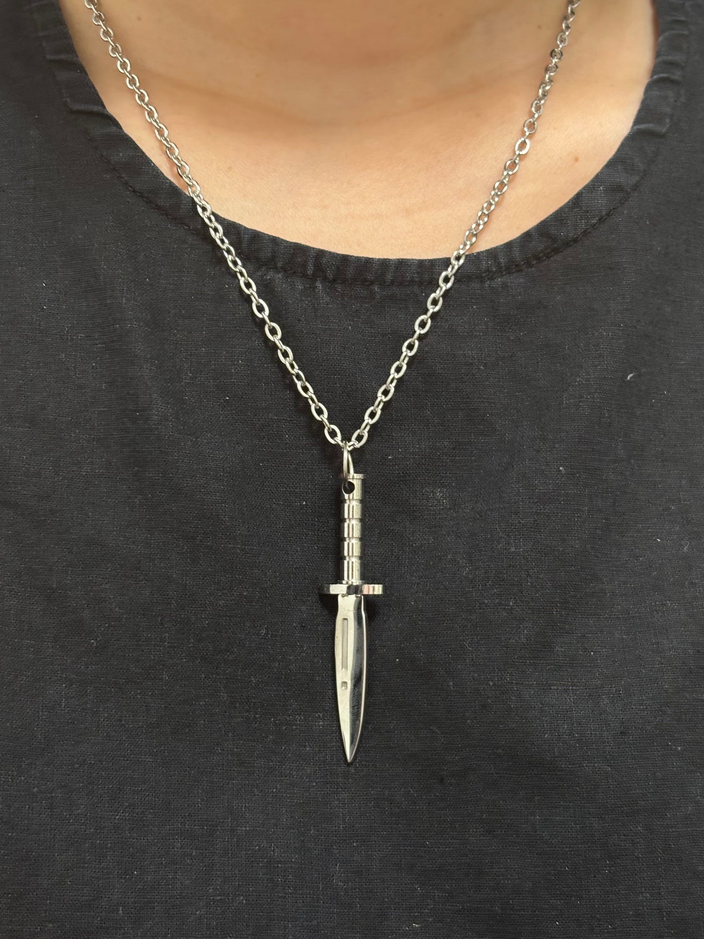 Andrew Dagger Stainless Steel Necklace
