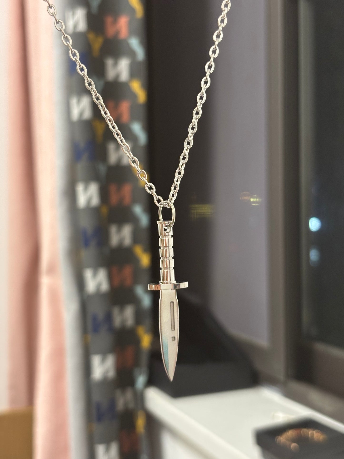 Andrew Dagger Stainless Steel Necklace
