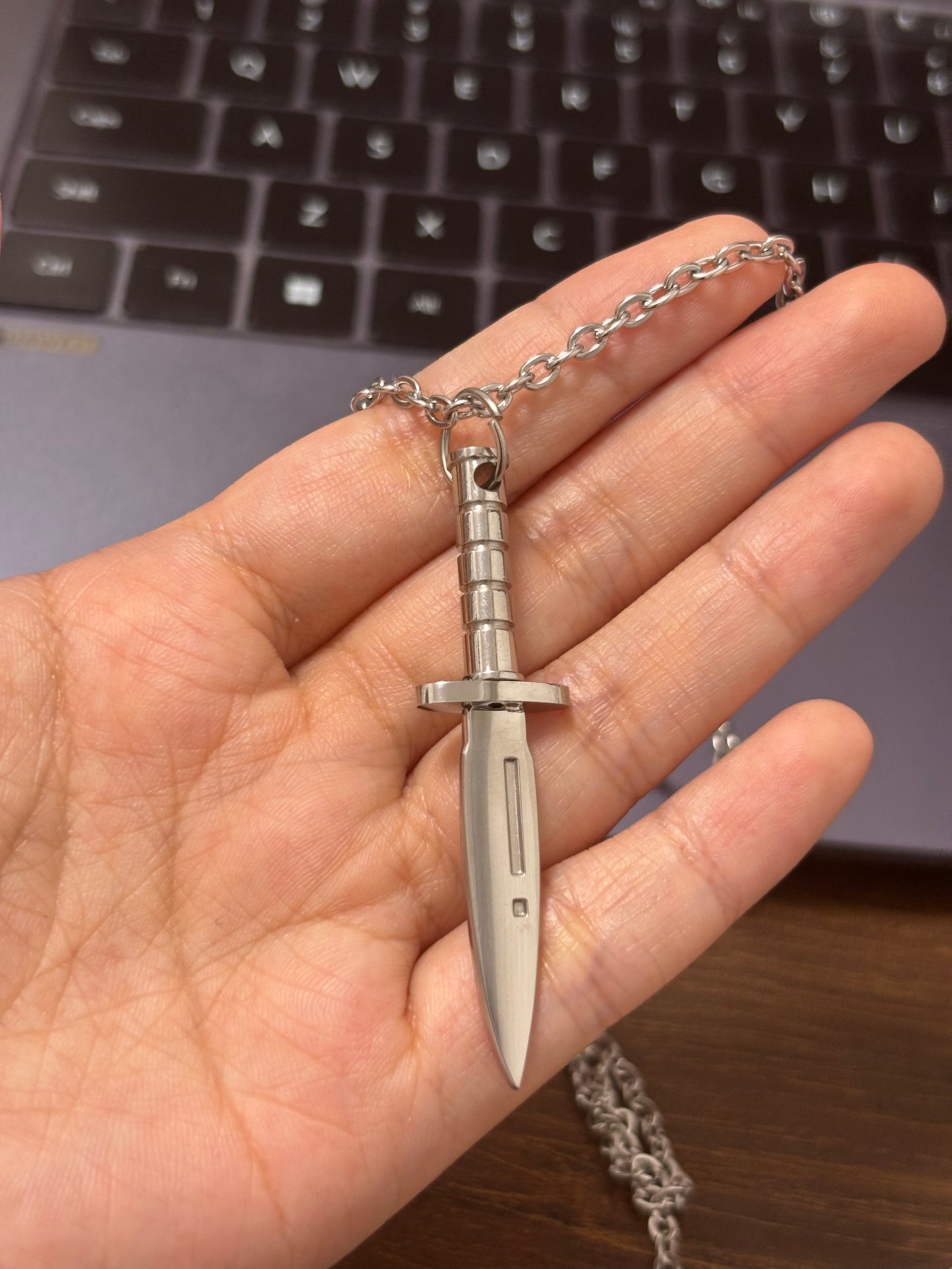 Andrew Dagger Stainless Steel Necklace