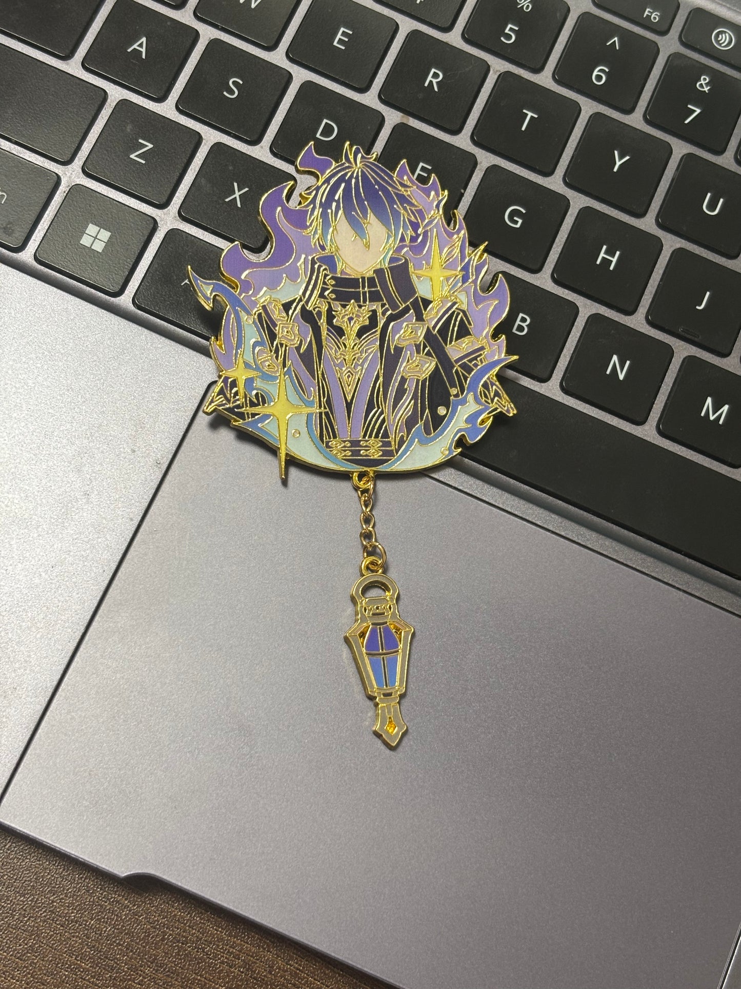 Flins Inspired Metal Brooch