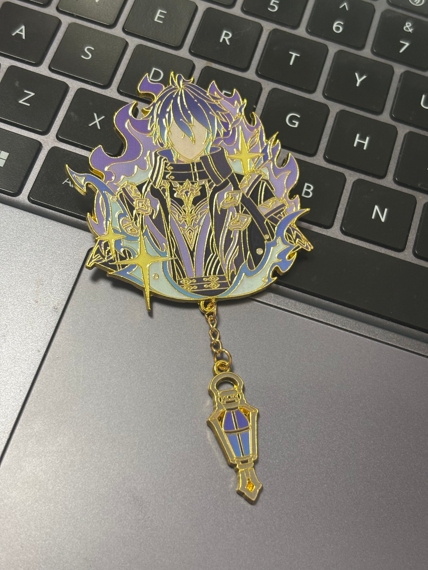 Flins Inspired Metal Brooch
