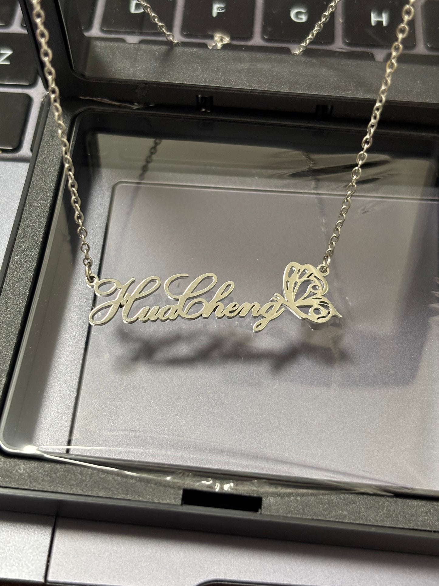 Hua Cheng Silver Butterfly Necklace