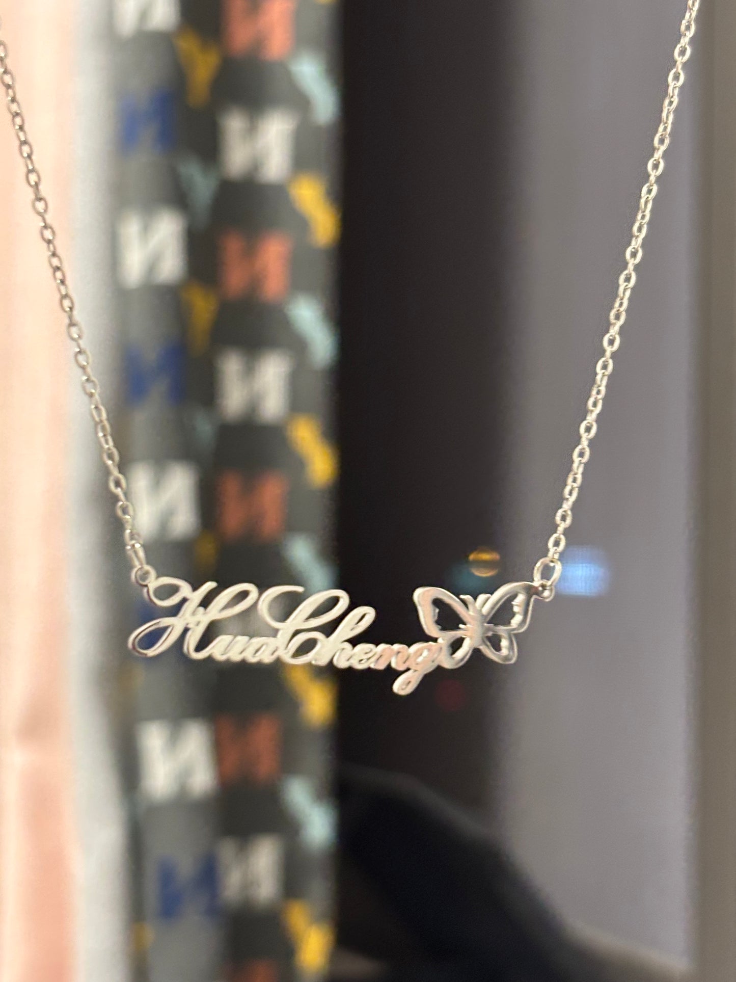 Hua Cheng Silver Butterfly Necklace