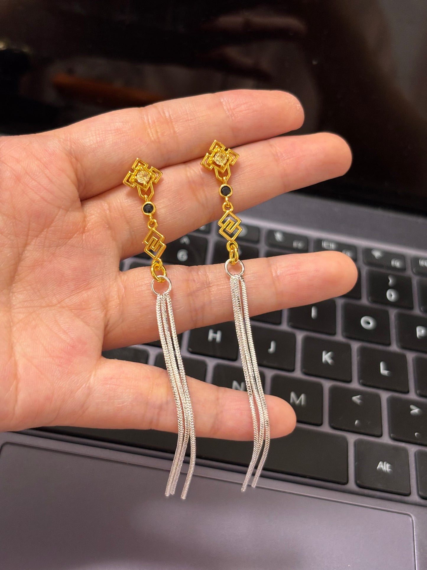 Zhongli Inspired Earrings · Genshin Fan-made