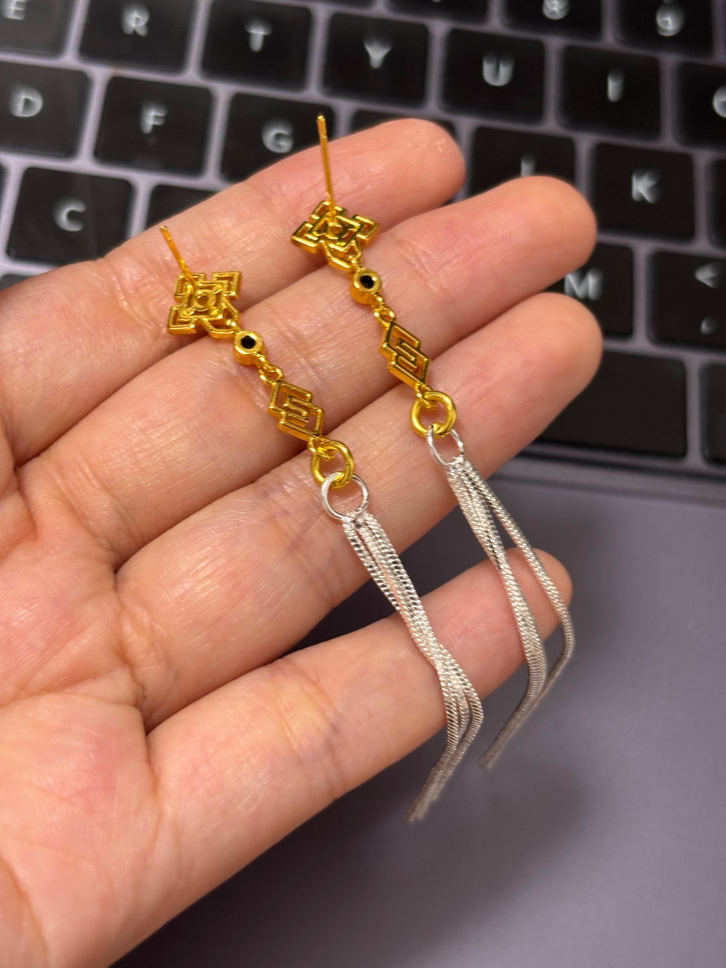 Zhongli Inspired Earrings · Genshin Fan-made