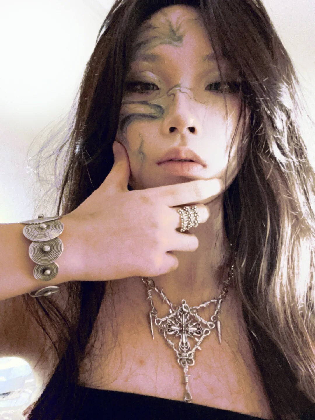 Gothic Dornenkreuz Choker Halskette