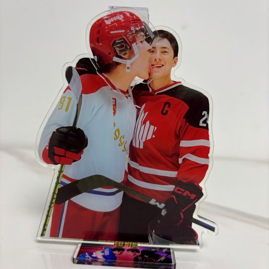 Heated Rivalry Ilya Shane Kiss Acrylic Standing Sign