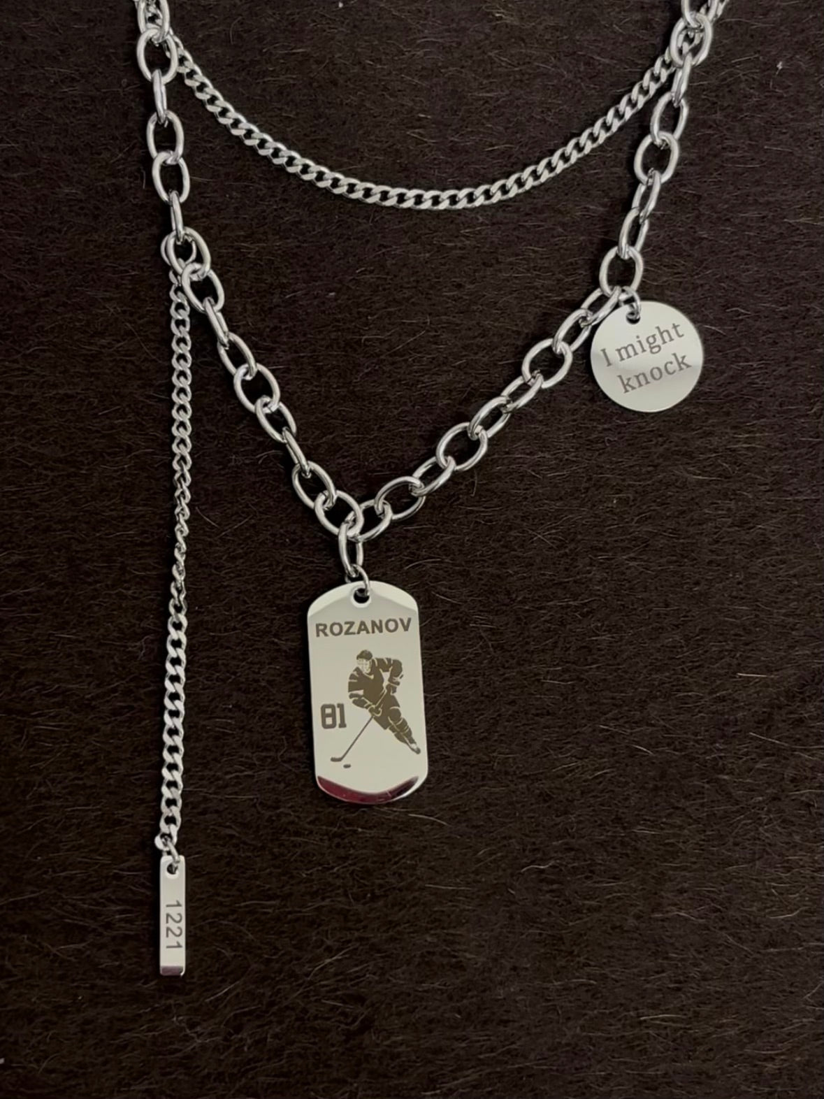 Heated Rivalry Ilya Shane Couple Necklaces