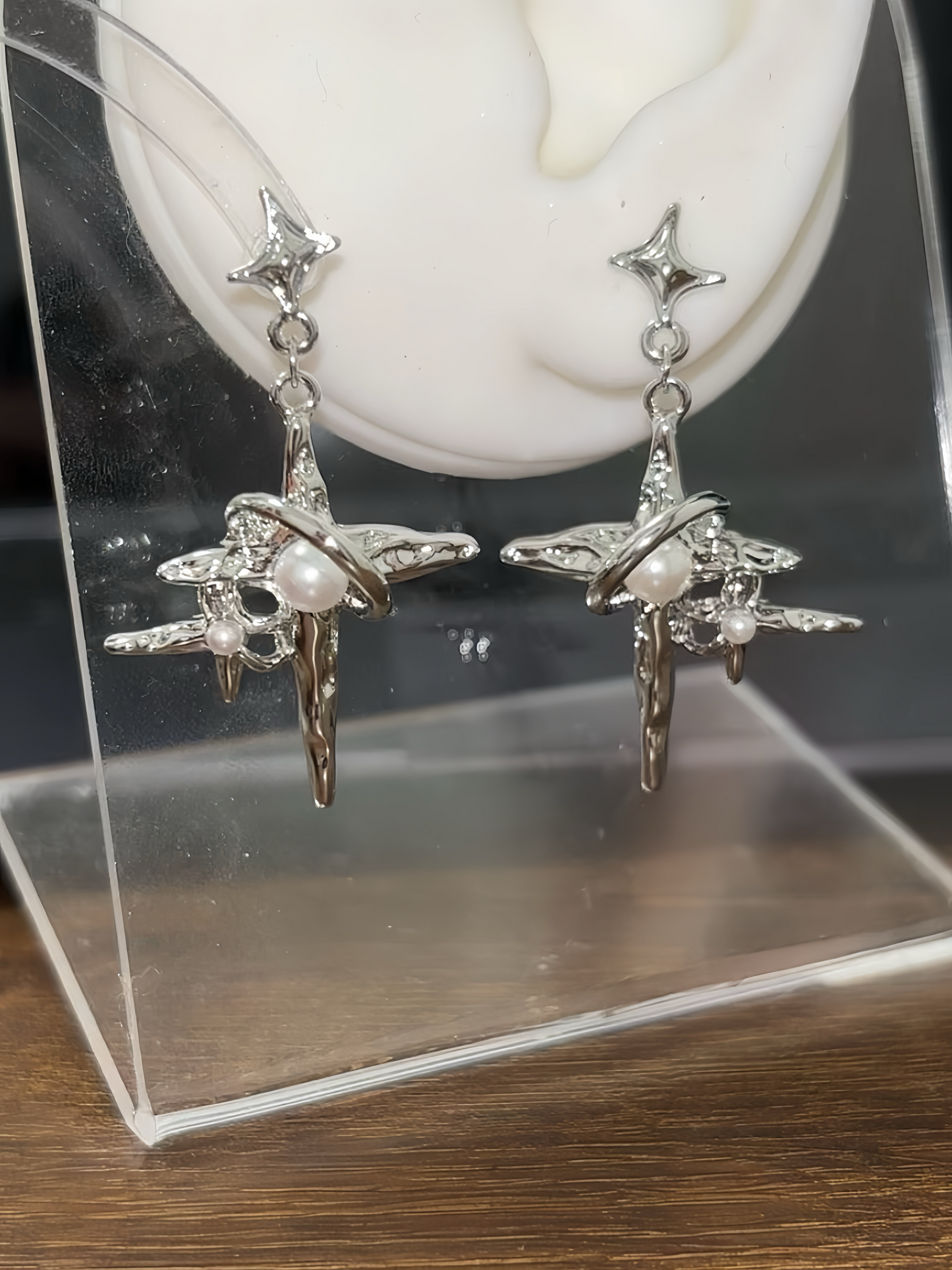 Y2K Four-pointed Star Earrings