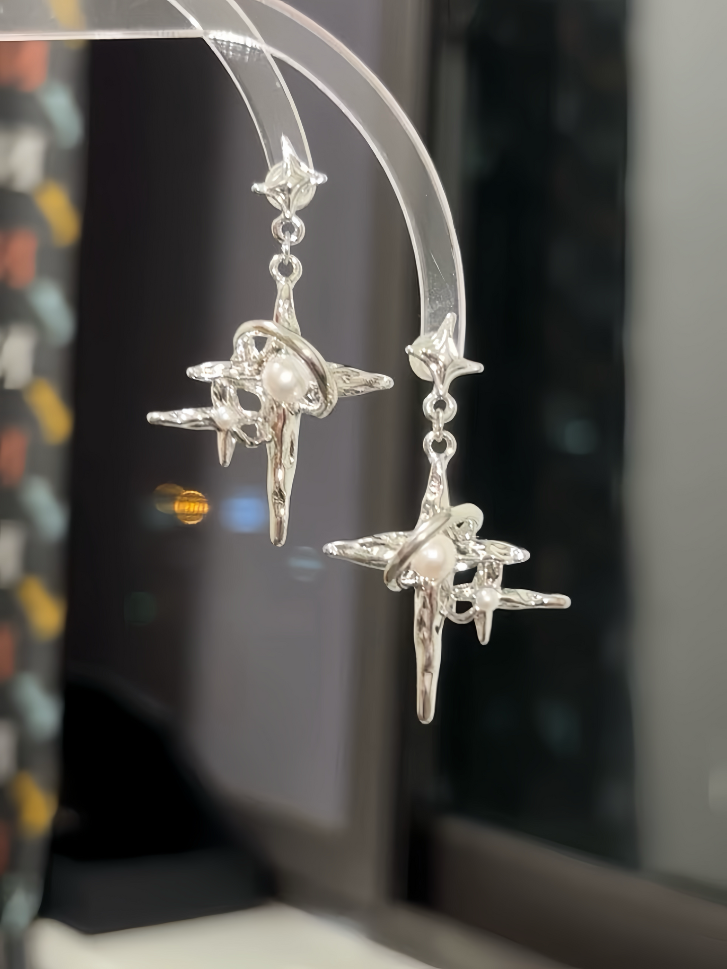 Y2K Four-pointed Star Earrings