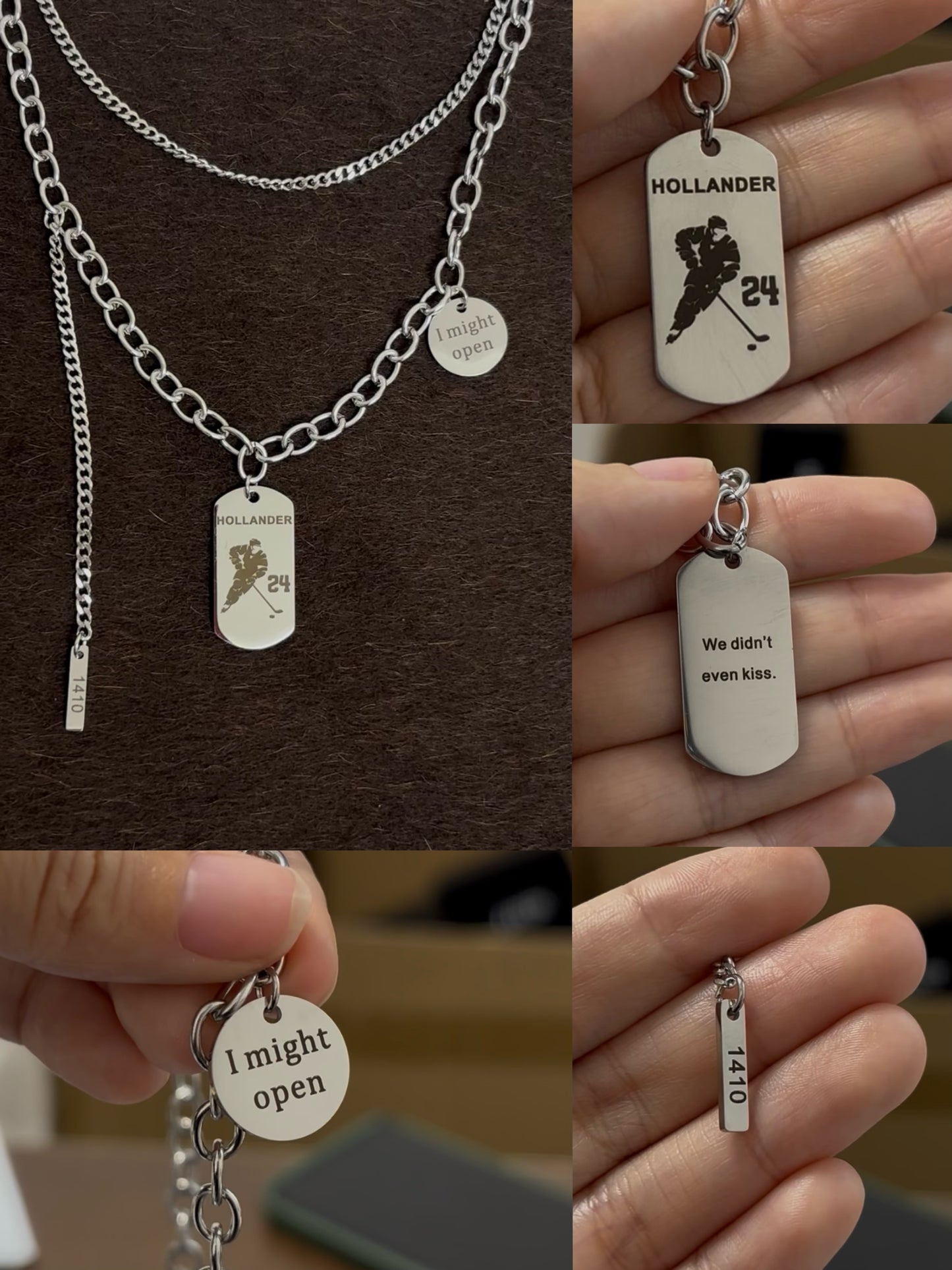 Heated Rivalry Ilya Shane Couple Necklaces