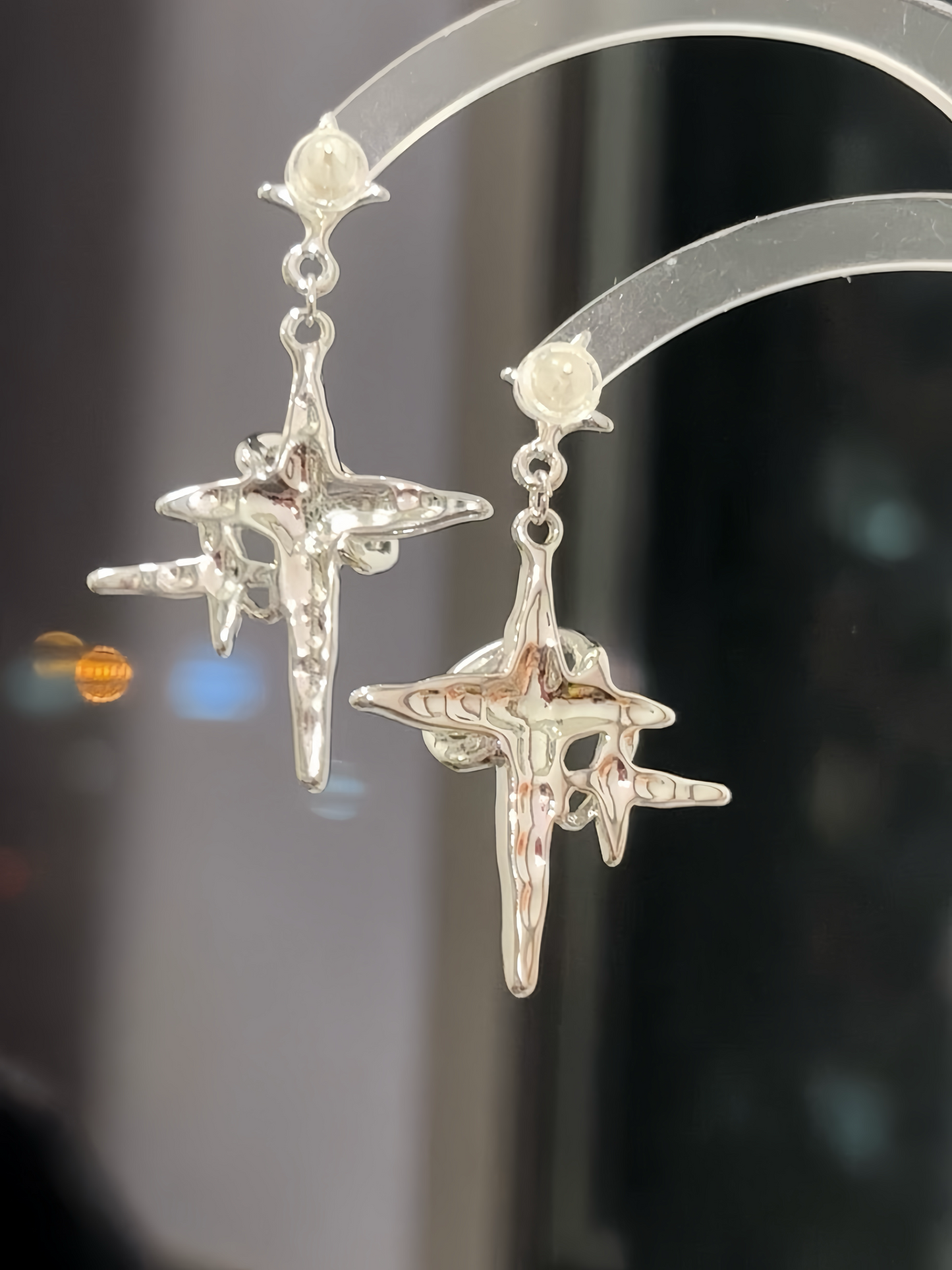 Y2K Four-pointed Star Earrings