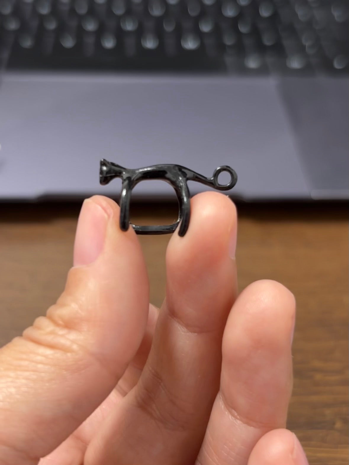 Designer Cat Stretching Ear Cuff
