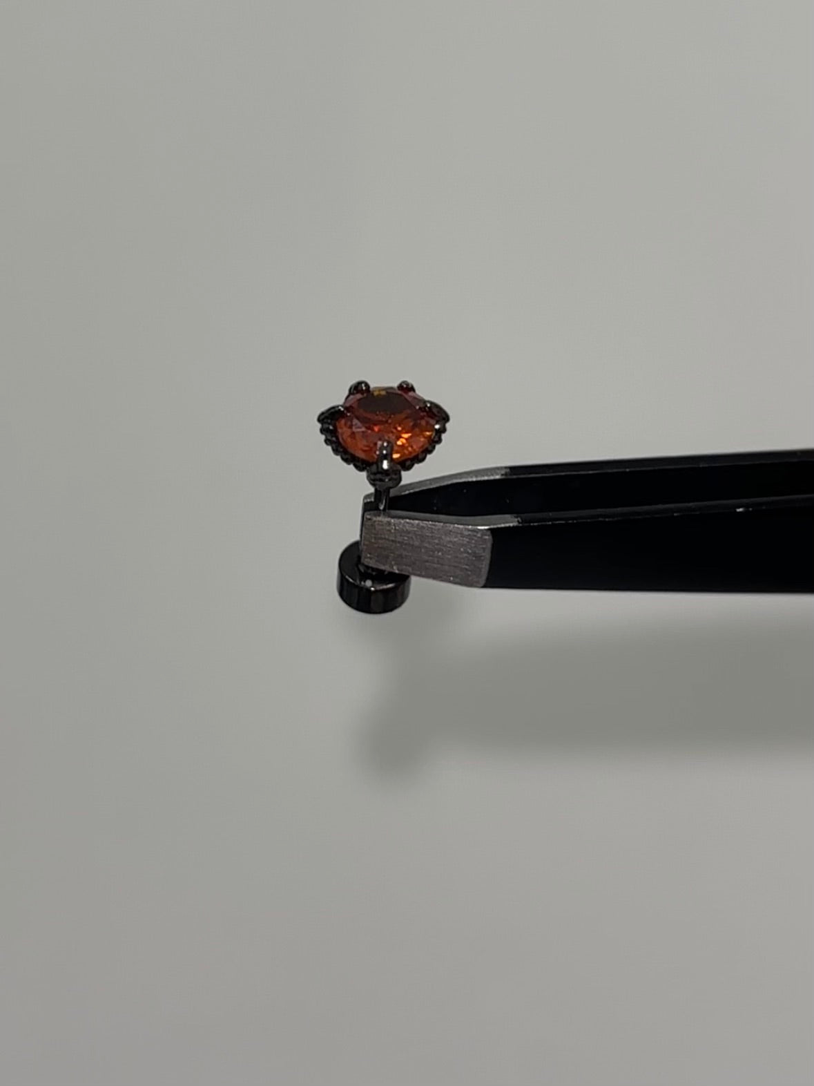 Boucles d'oreilles cœur Gothiques Diable Sombre