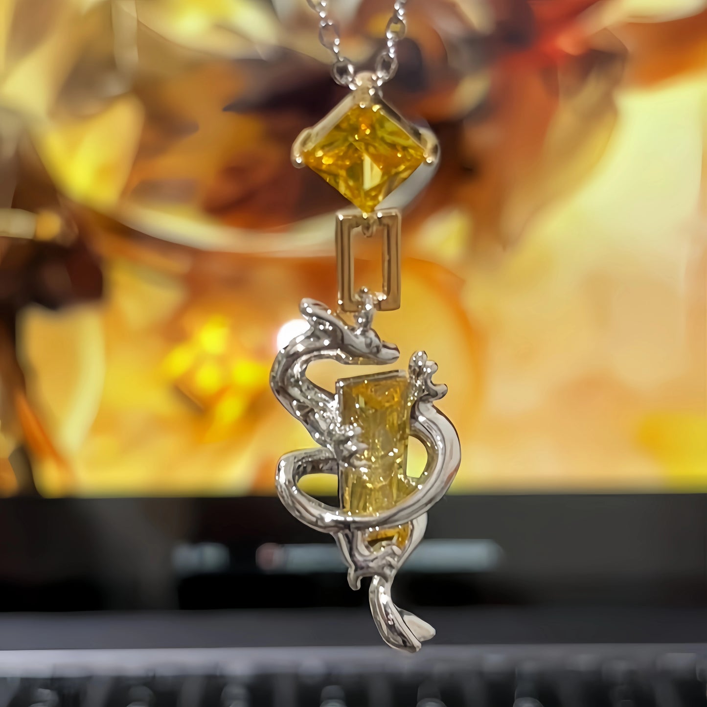 Zhongli Inspired Dragon Necklace