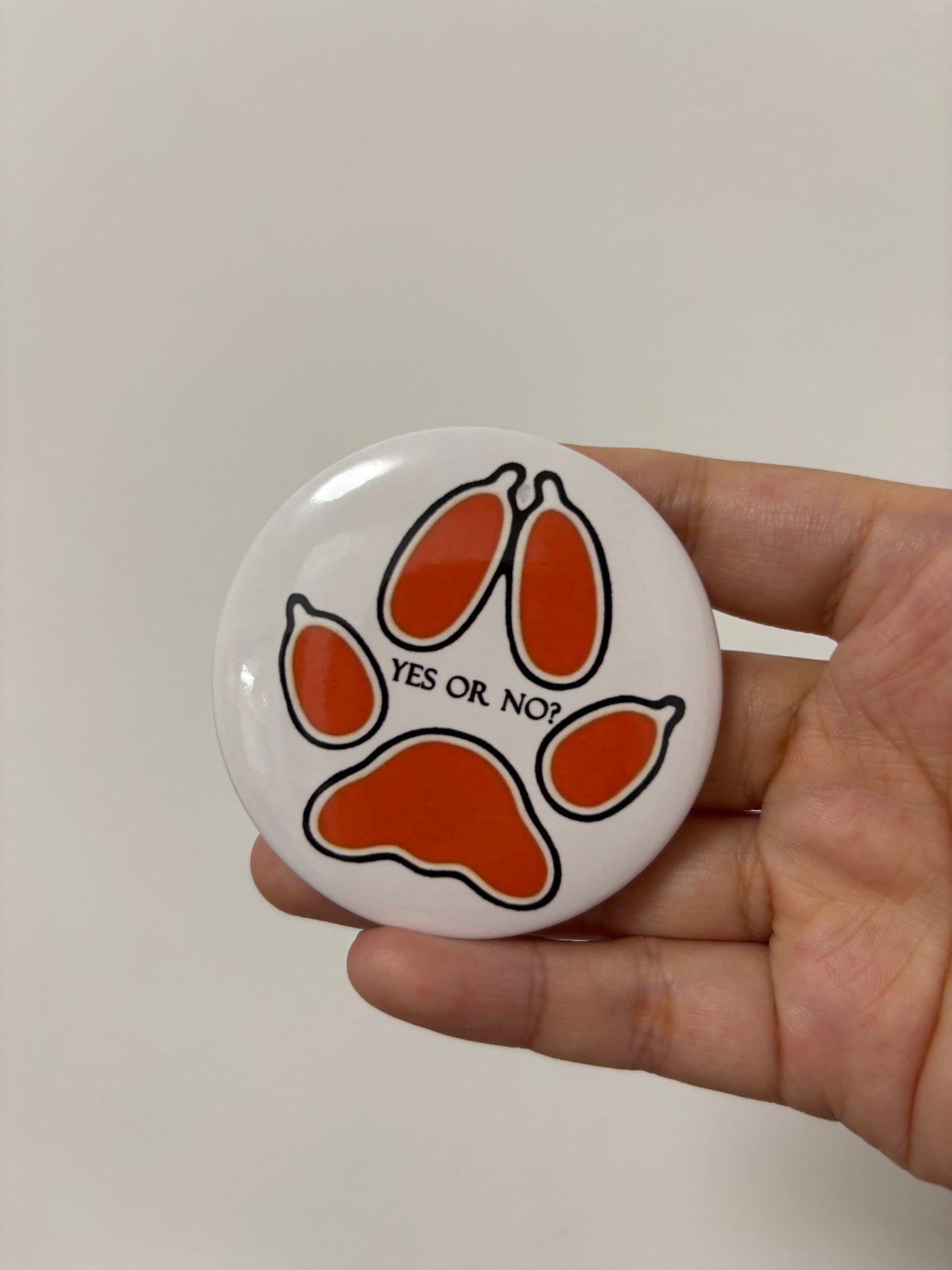 "Yes or No" & "I'm Fine" Pin Set · Andreil Minimalist Flair · Unofficial Tribute