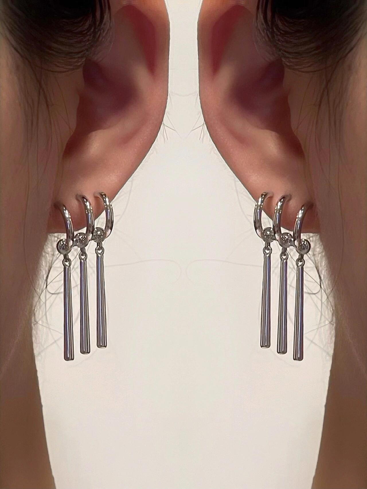 Unisex-Ohrstecker „ZORO“ (nur ein Ohrloch erforderlich)