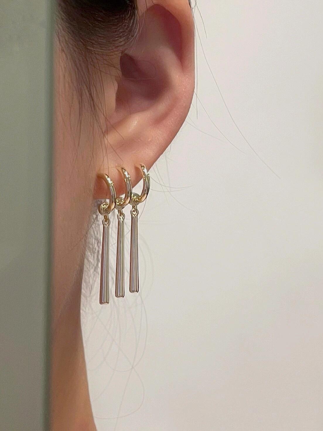 Unisex-Ohrstecker „ZORO“ (nur ein Ohrloch erforderlich)