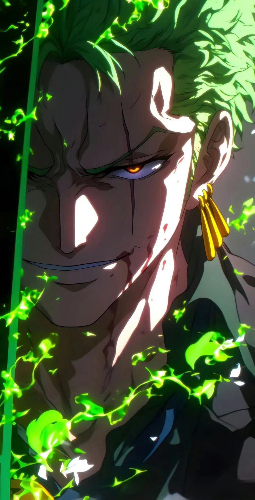 Unisex-Ohrstecker „ZORO“ (nur ein Ohrloch erforderlich)