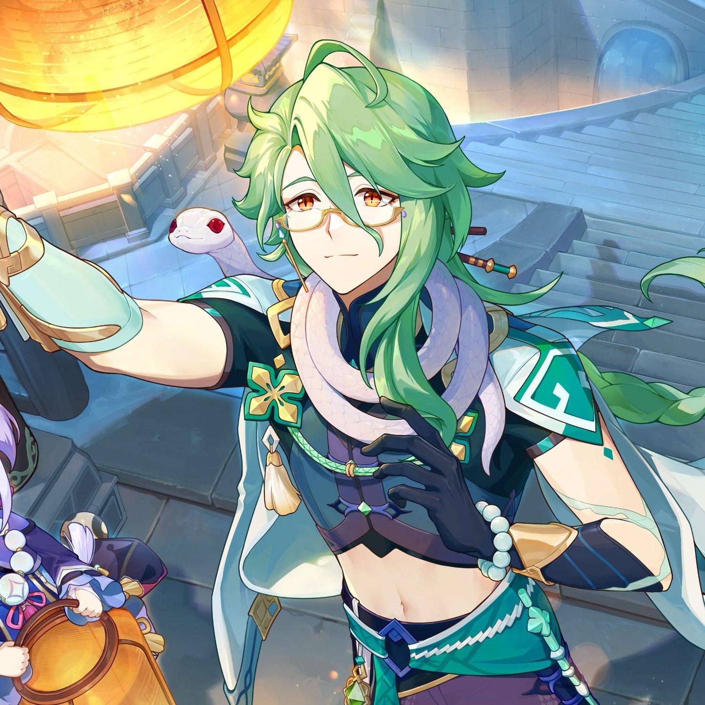 Schicke Bai Zhu Schlangenhaarnadel