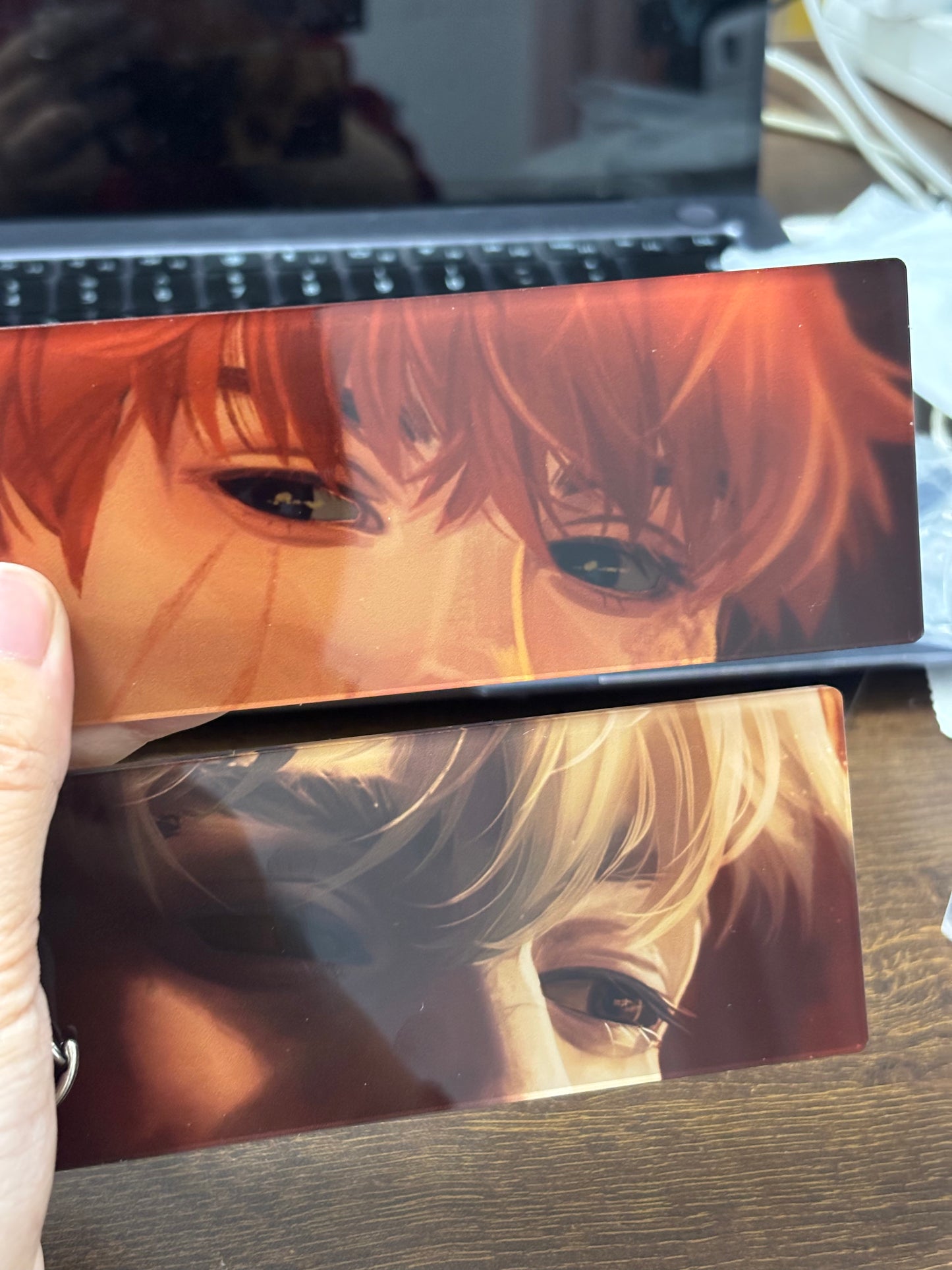 Acrylic Andreil Inspired Rectangle Eyes Keychain