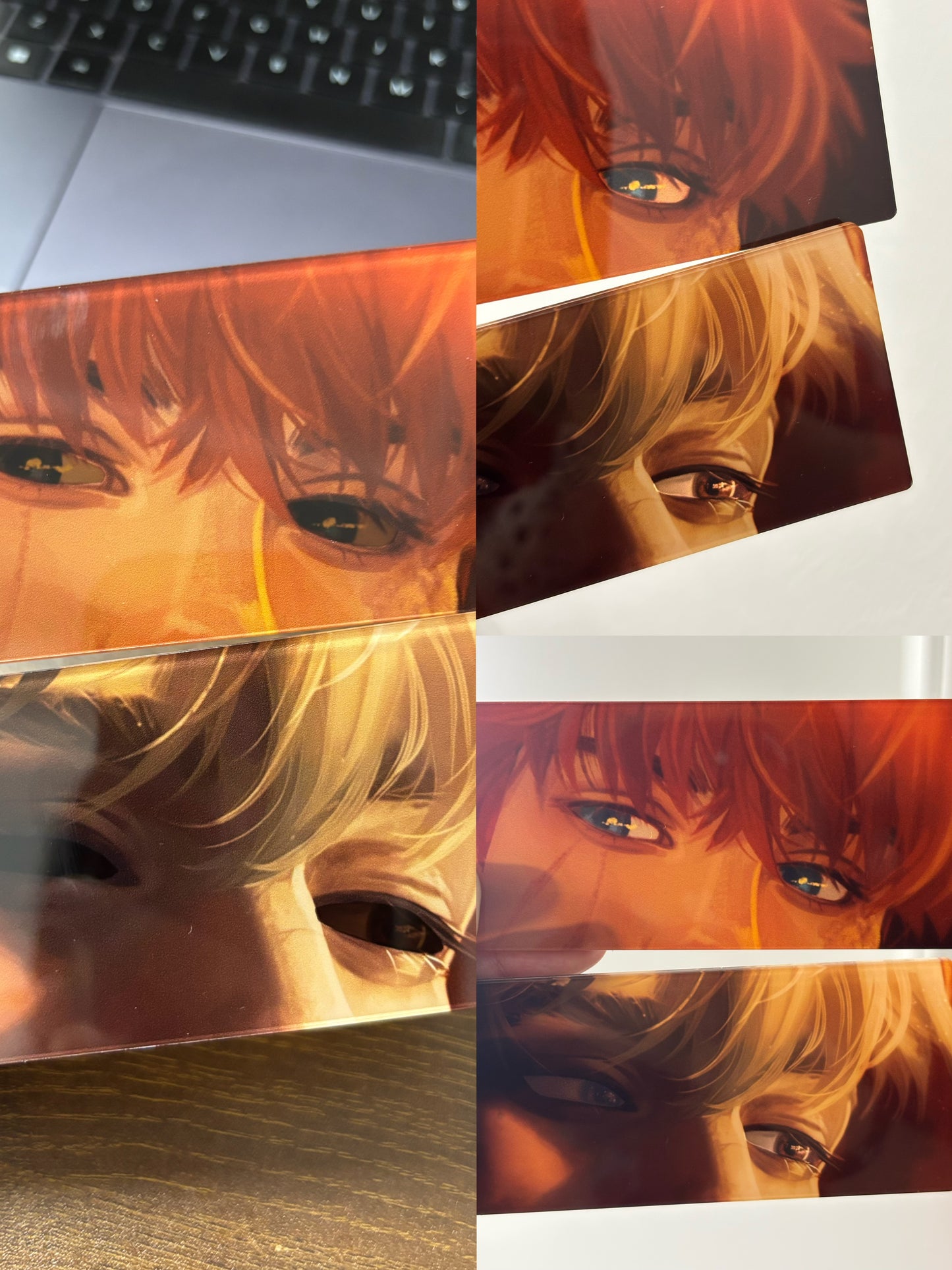 Acrylic Andreil Inspired Rectangle Eyes Keychain