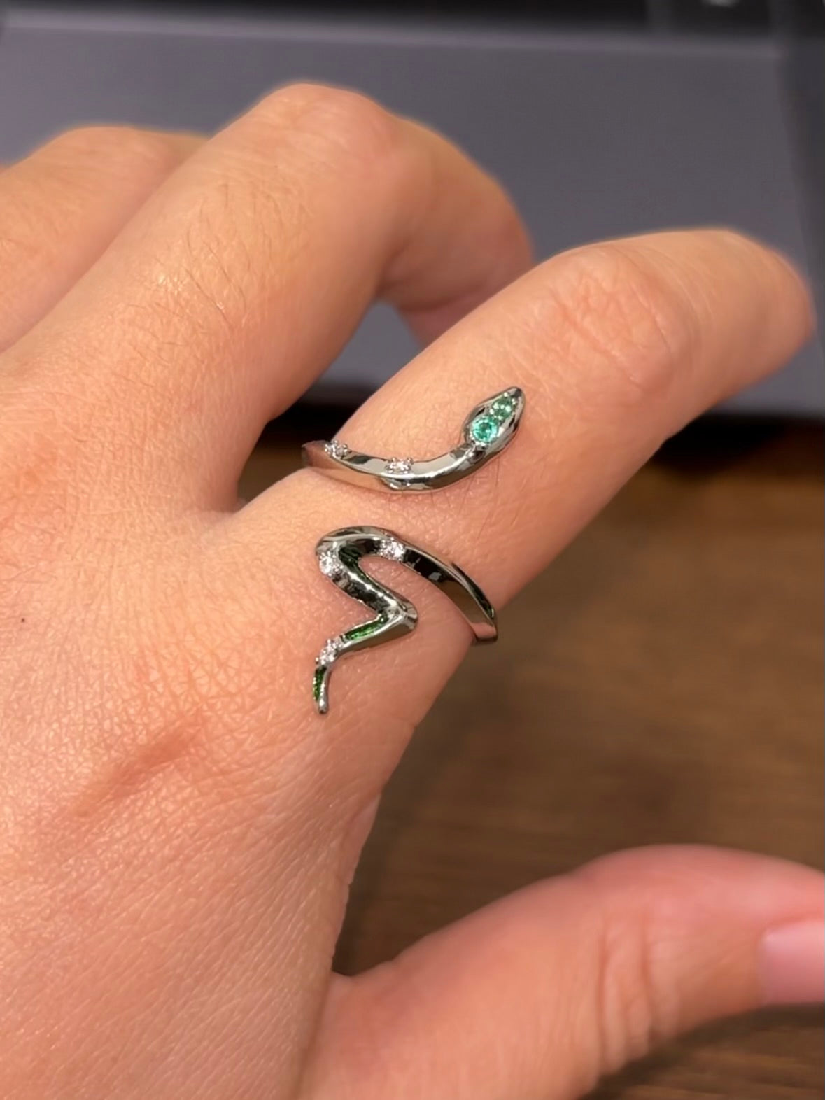 Enchanted Snake Statement Rings for Baizhu