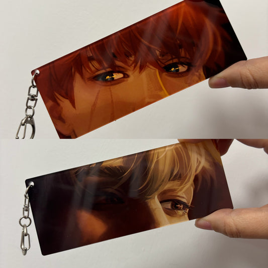 Acrylic Andreil Inspired Rectangle Eyes Keychain