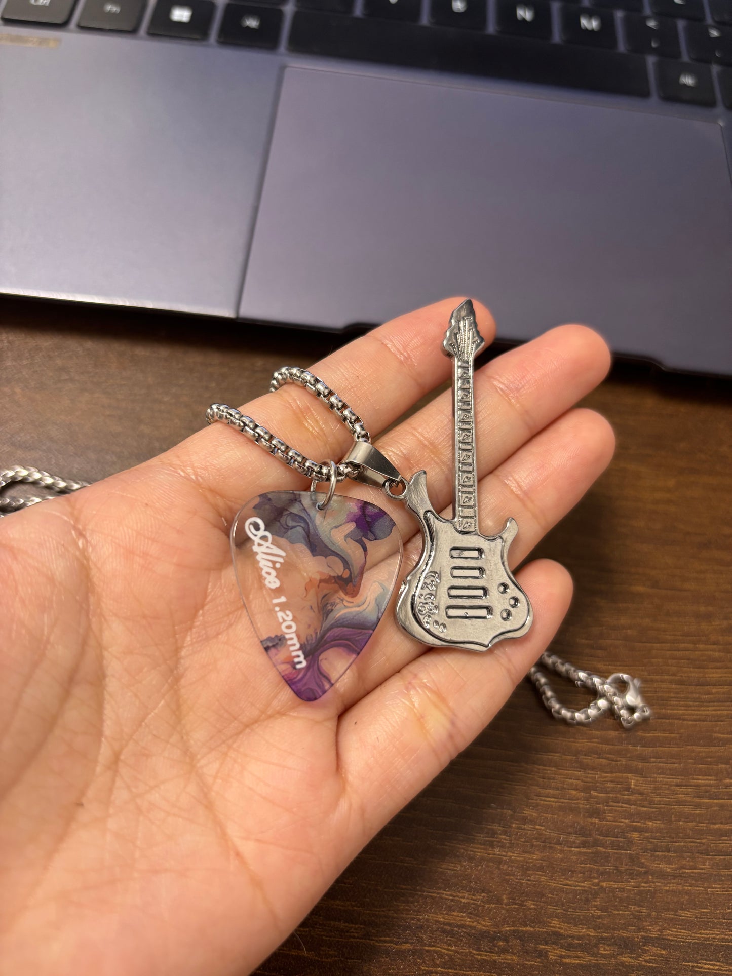 Alice Guitar Pick Necklaces