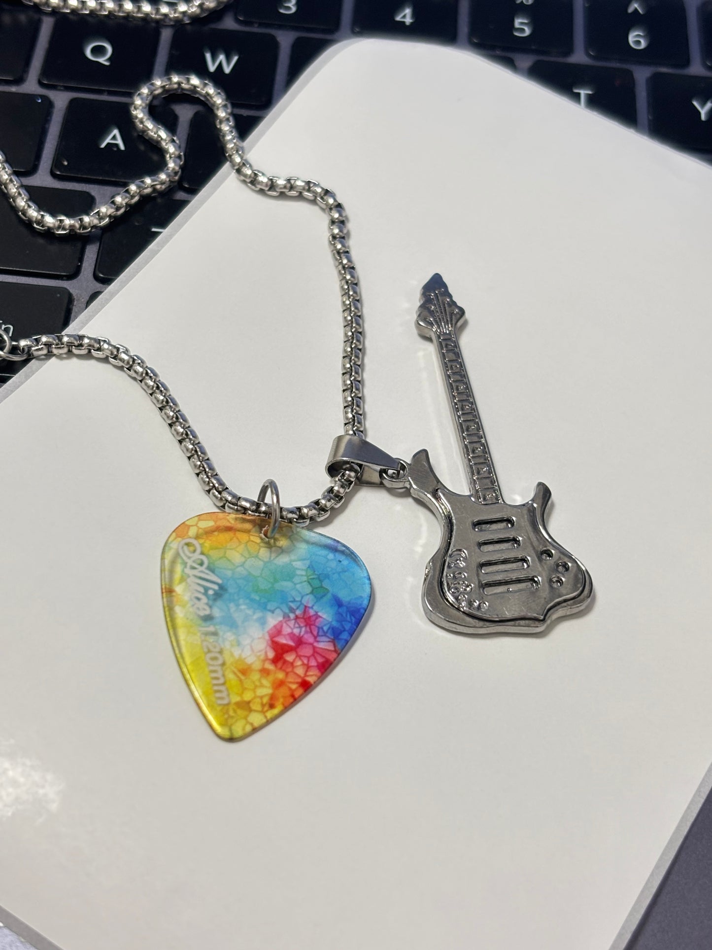 Alice Guitar Pick Necklaces