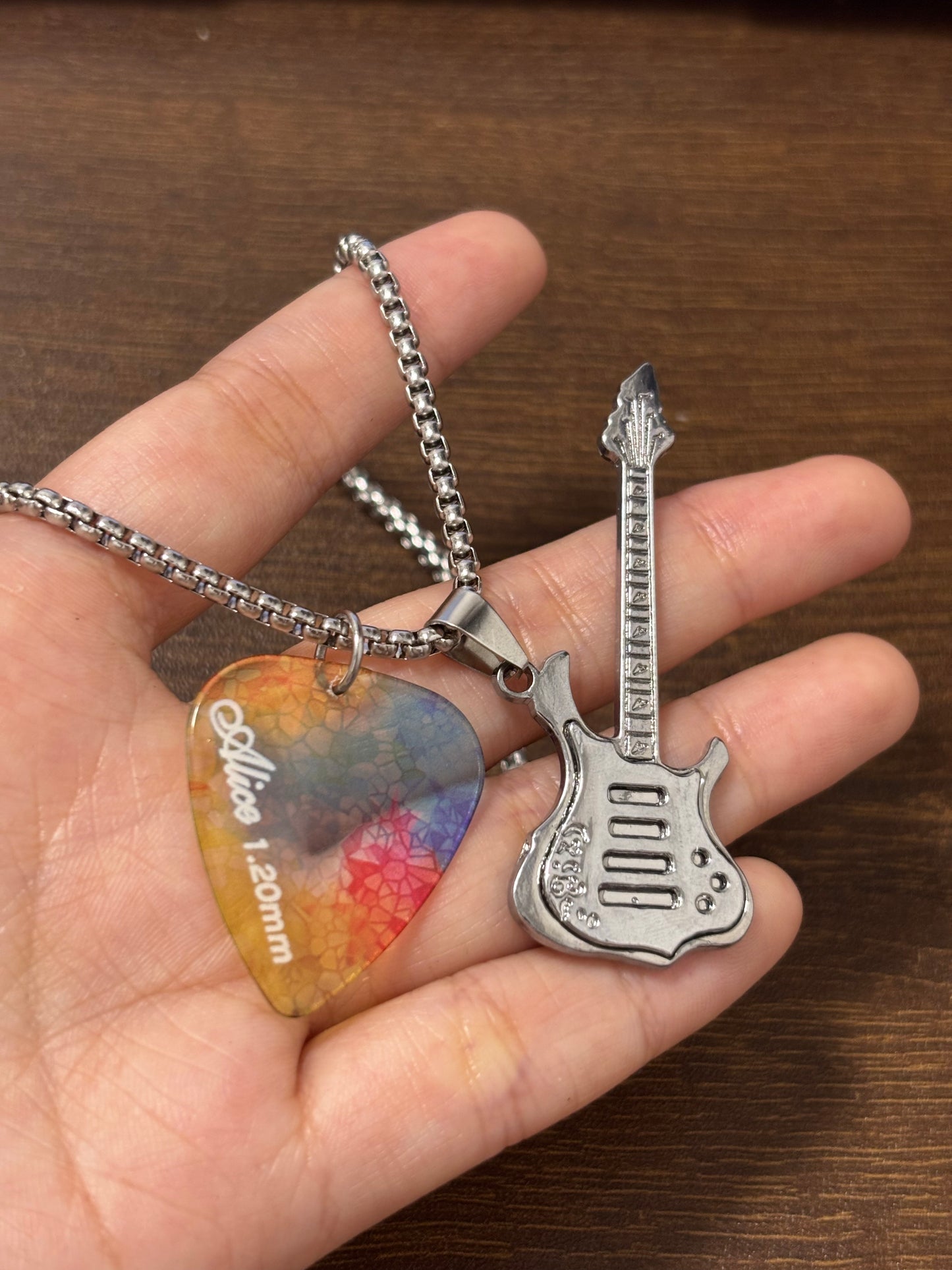 Alice Guitar Pick Necklaces