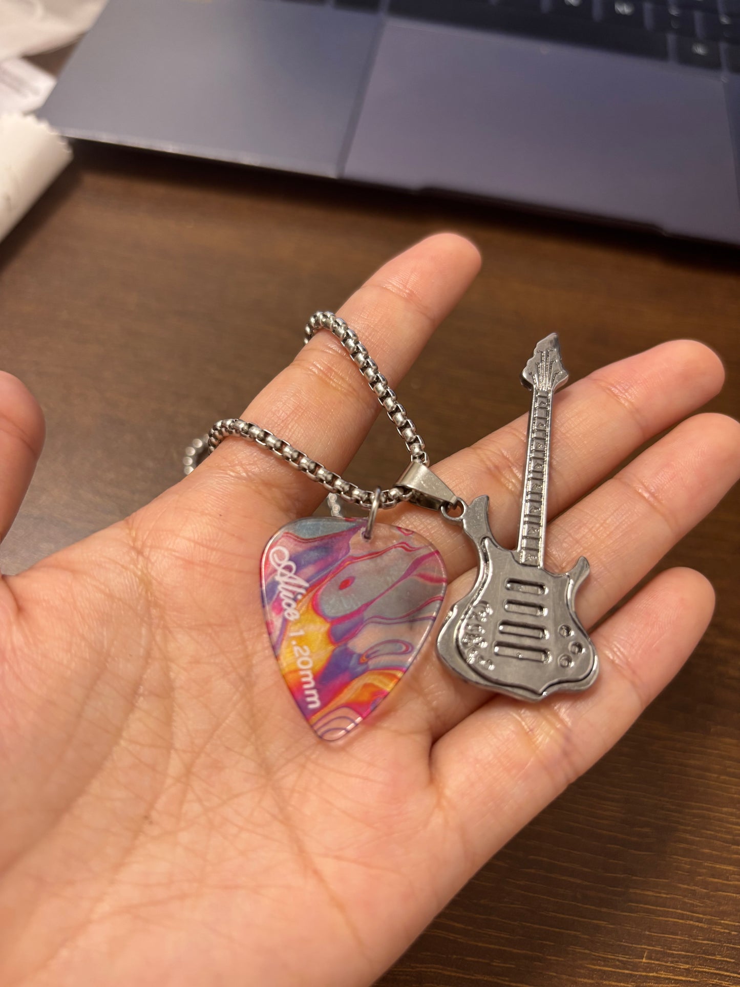 Alice Guitar Pick Necklaces