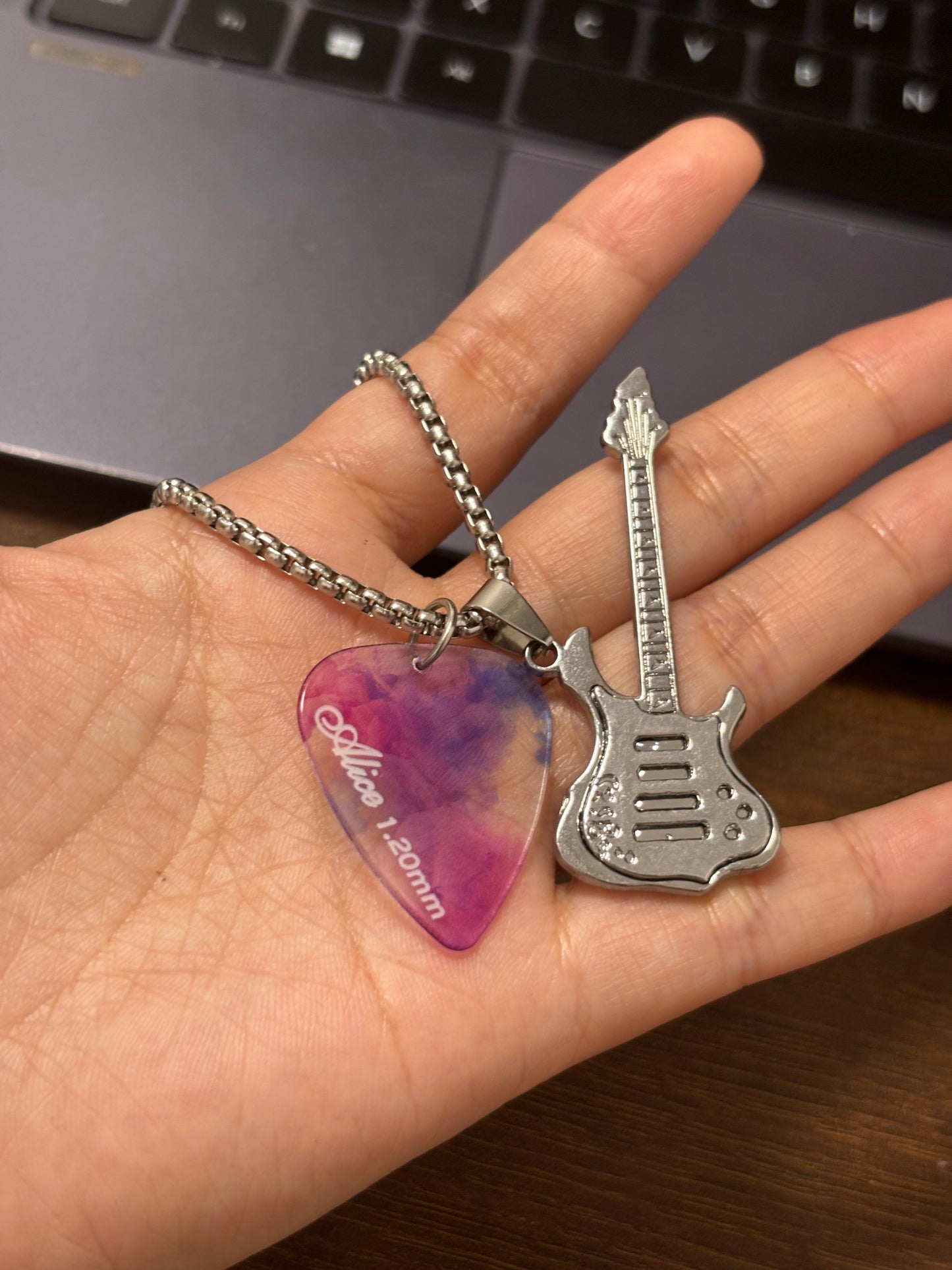 Alice Guitar Pick Necklaces