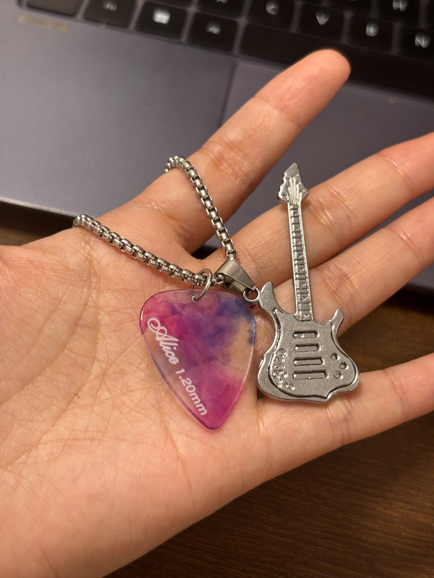 Alice Guitar Pick Necklaces