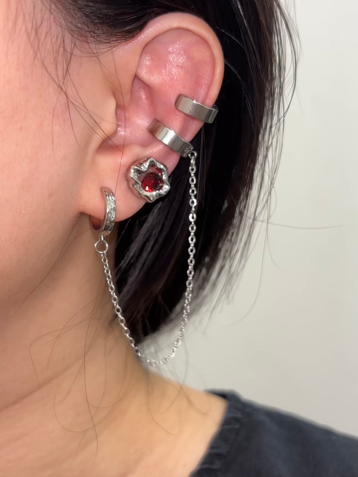 Goth Sylus Cosplay Earrings
